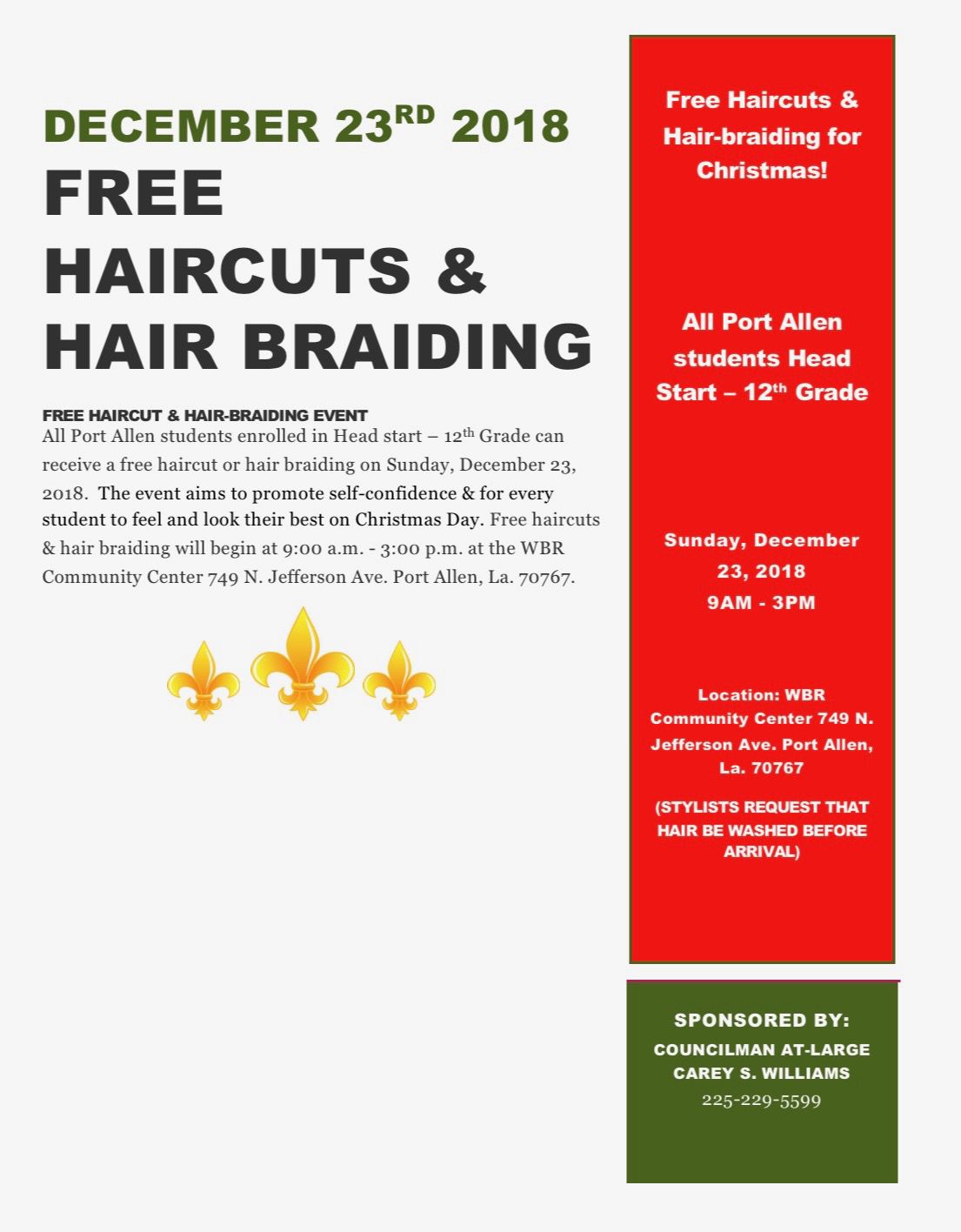 Haircut flyer